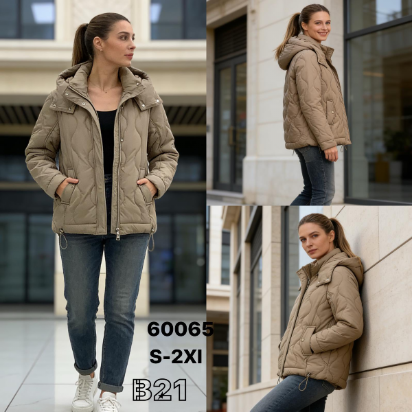 Kurtki damskie cienki Roz S-2XL, Mix Kolor .Paczka 5 szt 1